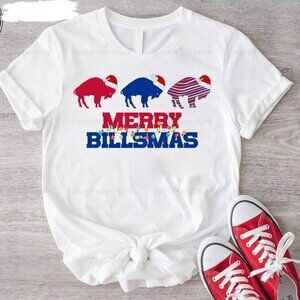 Christmas Buffalo Merry Billsmas NFL Funny Holiday Party Fan Gift T-shirt 05
